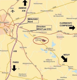 Carte d'accès (cliquer pour avoir une version agrandie)